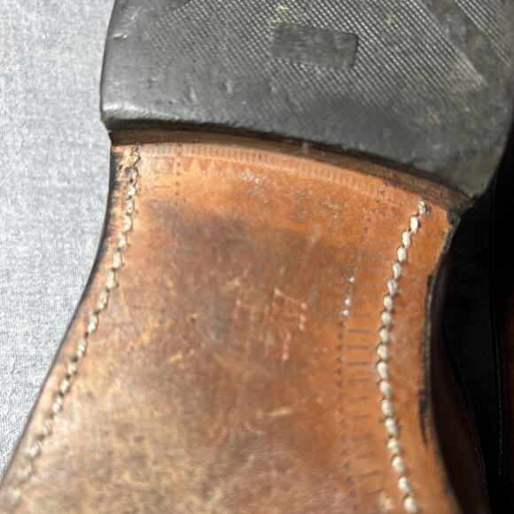 Allen Edmonds Mansfield Brown Leather Tassel Loafers Shoes Men Size 9.5 D - Picture 11 of 12